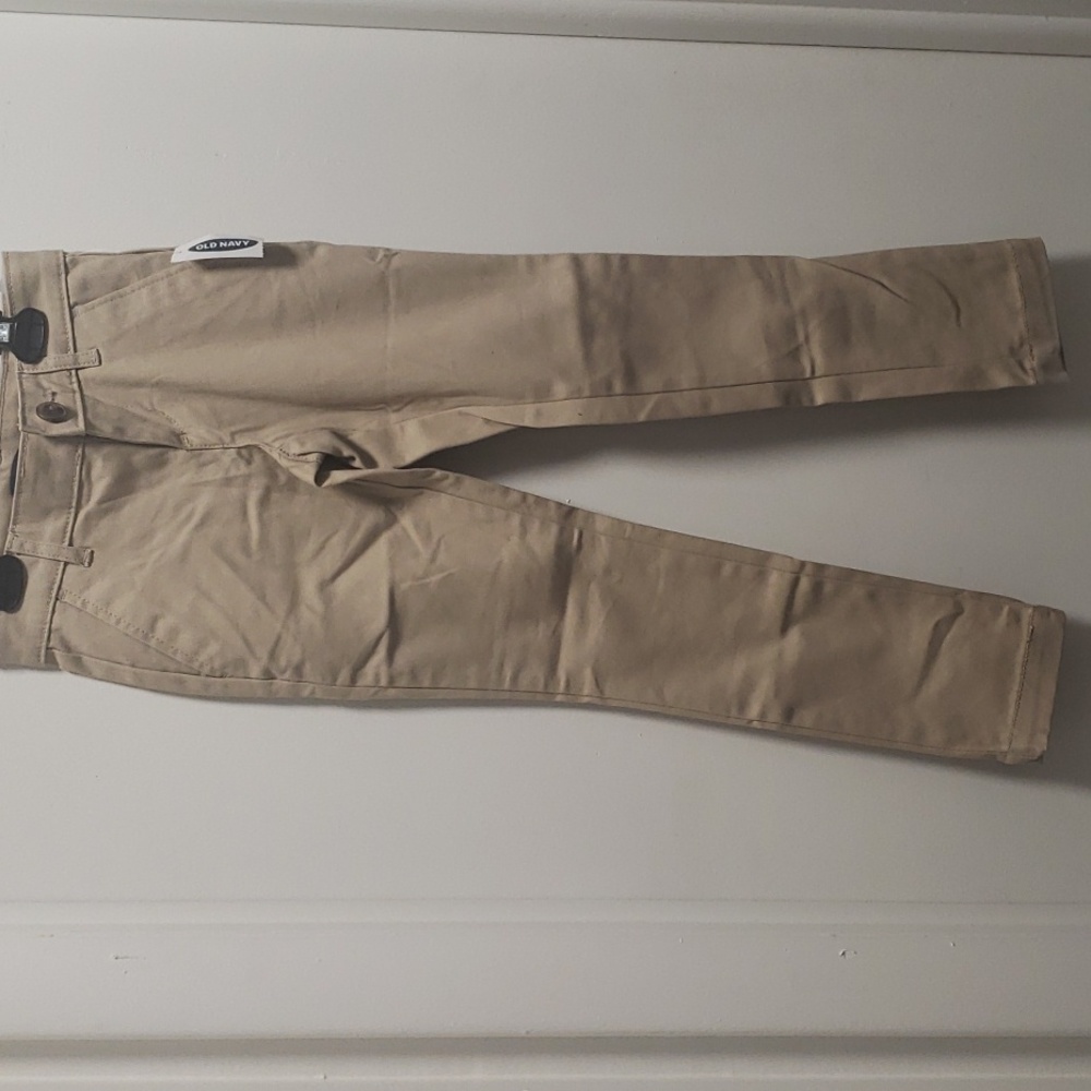 Old Navy Skinny school uniform pants Sz 7 slim in rolled oats